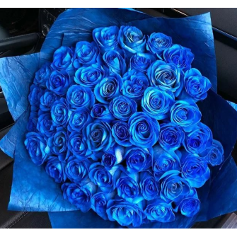 51 синяя роза